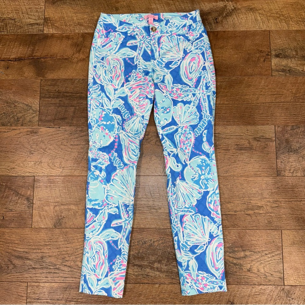 Lilly Pulitzer Kelly Skinny Ankle Pants in Into The Deep